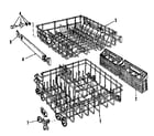 Kenmore 587155602 rack assembly diagram
