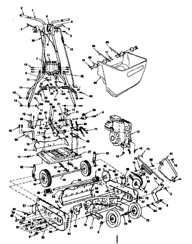 Front throw reel mower