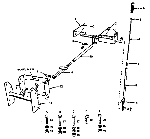 LIFT MECHANISM - MODEL NUMBER 486.254030