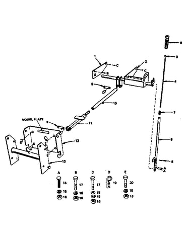 Lift mechanism - model number 486.254030