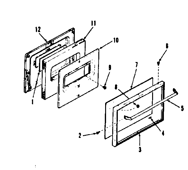 OVEN DOOR SECTION