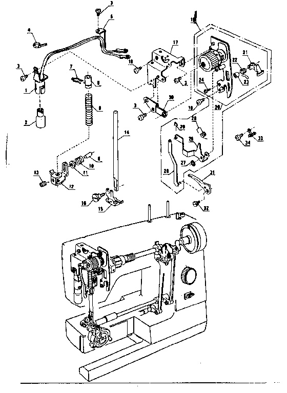 Presser bar assembly