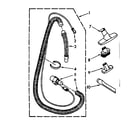 Kenmore 1162525080 hose and attachment parts diagram