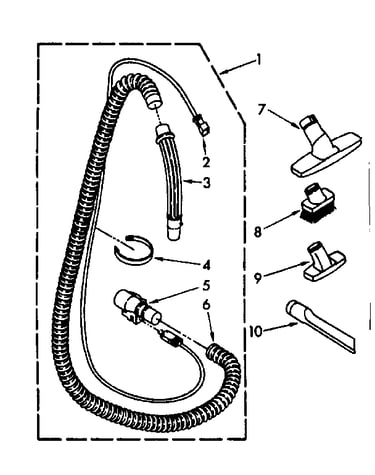 Hose and attachment parts