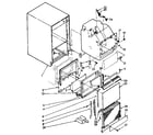 Kenmore 1988814831 cabinet, liner and door components diagram