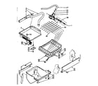 Kenmore 1988814831 evaporator, ice cutter grid and water parts diagram
