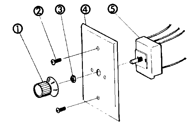 Repair parts 5 position switch model 661.625102