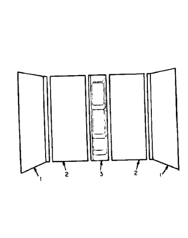 Sectionalized bathtub
