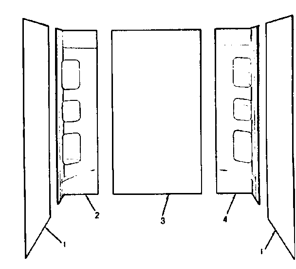 Sectionalized bathtub