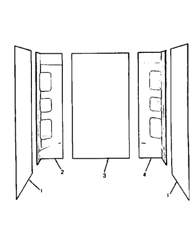 Sectionalized bathtub
