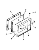 Oven door section