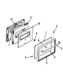 Oven door section