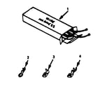 Kenmore 9114528610 wire harness and components diagram