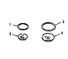 Kenmore 9114528610 optional porcelain pan and chrome ring kit diagram