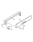 Illustration and parts list for backguard section