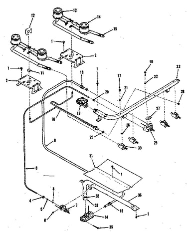 Illustration for burner section
