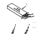 Kenmore 9117318511 illustration and parts list for wire harnesses and component diagram
