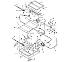 Kenmore 9117358610 illustration for broiler & oven burner section diagram