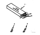 Kenmore 9117358610 illustration and parts list for wire harnesses and component diagram