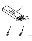 Illustration and parts list for wire harnesses and component