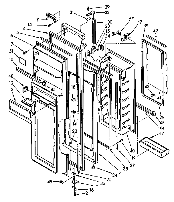 Refrigerator door parts