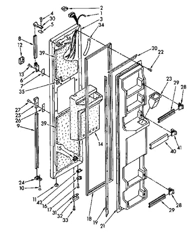 Freezer door parts