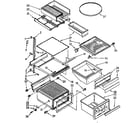 Kenmore 1068562830 refrigerator interior parts diagram