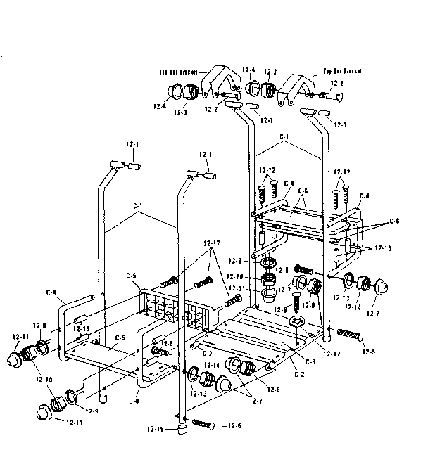 Lawn swing hanger assembly