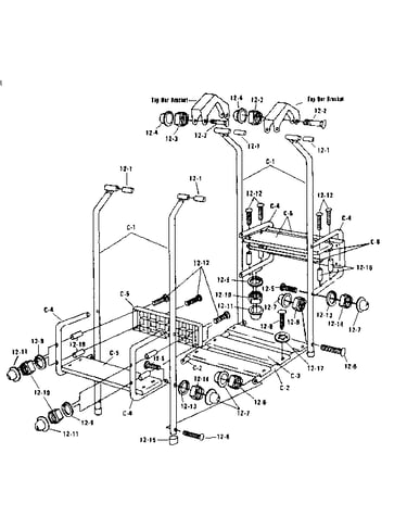 Lawn swing hanger assembly