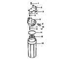 Kenmore 329345700 sears cartridge filter diagram