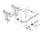 Kenmore 9117398611 parts list for top burner section diagram