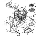 Kenmore 9117898511 illustration for oven body section diagram