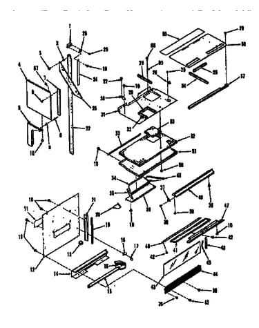 Illustration for upper oven pedestal section