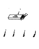 Illustration and parts list for wire harnesses and component