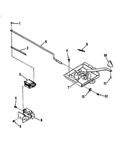 Illustration and parts list for power lock section
