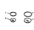 Kenmore 9119318610 optional porcelain pan and chrome ring kit diagram