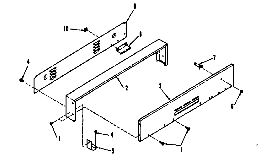 Backguard section