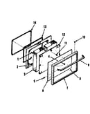 Oven door section