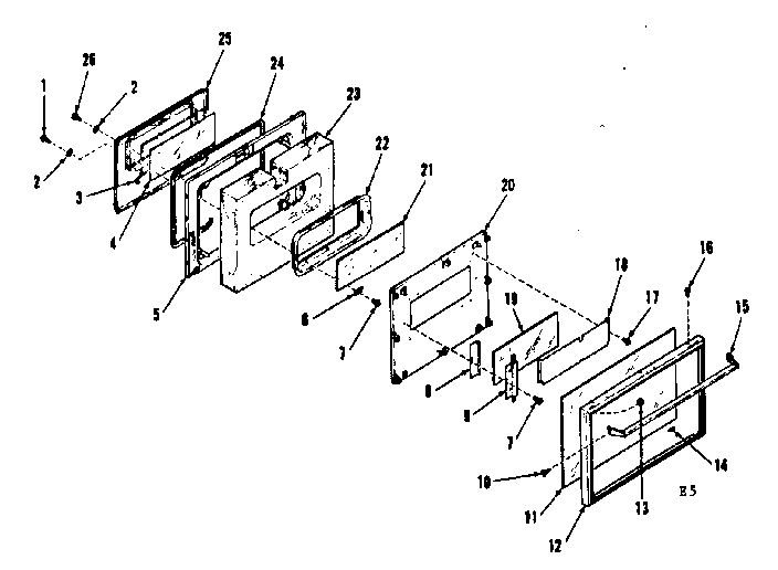 OVEN DOOR SECTION