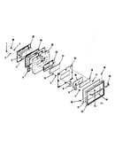 Oven door section