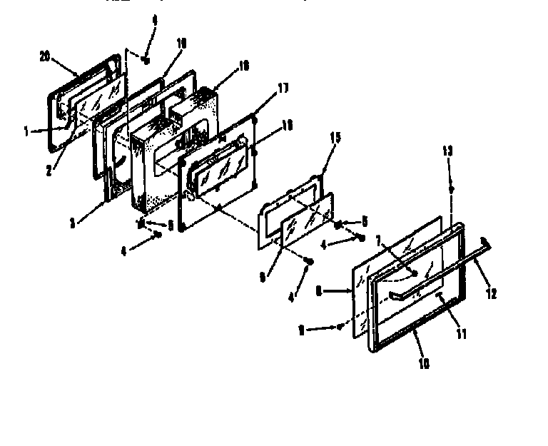 OVEN DOOR SECTION