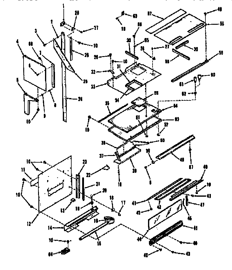 UPPER OVEN PEDESTAL SECTION