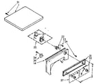 Kenmore 11088417800 top and console parts diagram
