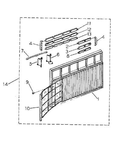 Cabinet and front panel parts