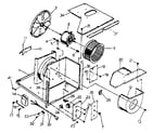 Kenmore 2538753061 electrical system and air handling parts diagram