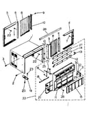 Cabinet and front panel parts