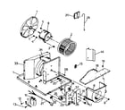 Kenmore 2538751460 electrical system and air handling parts diagram