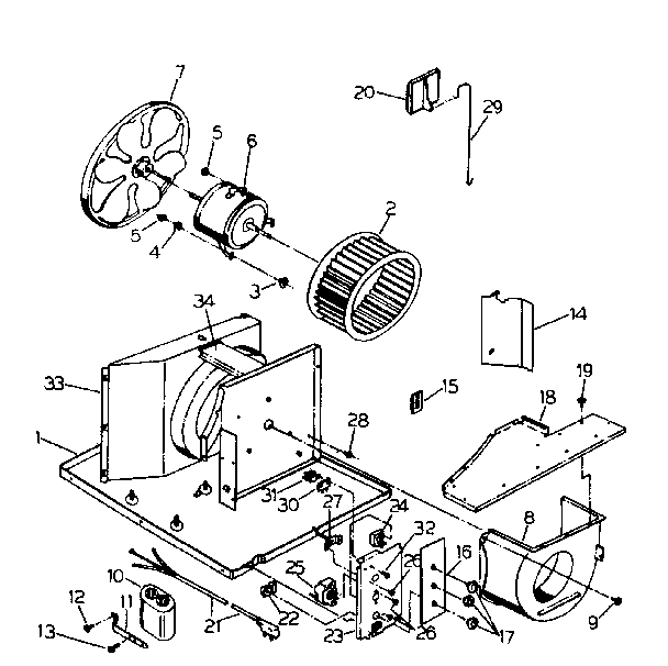 Electrical system and air handling parts