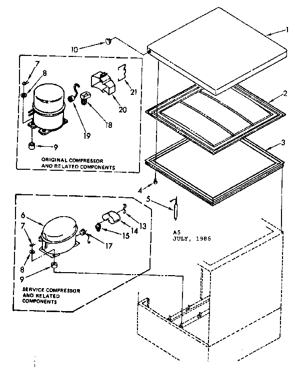 Door and unit parts