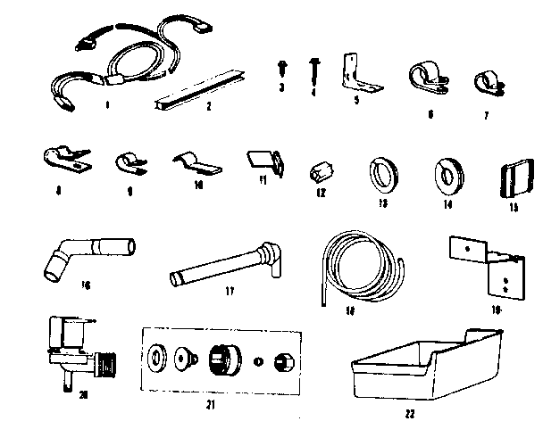 Ice maker installation parts kit #8085b